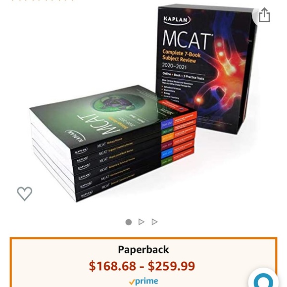 Kaplan MCAT Complete 7-Book Subject Review 2020-2021 - Picture 5 of 6